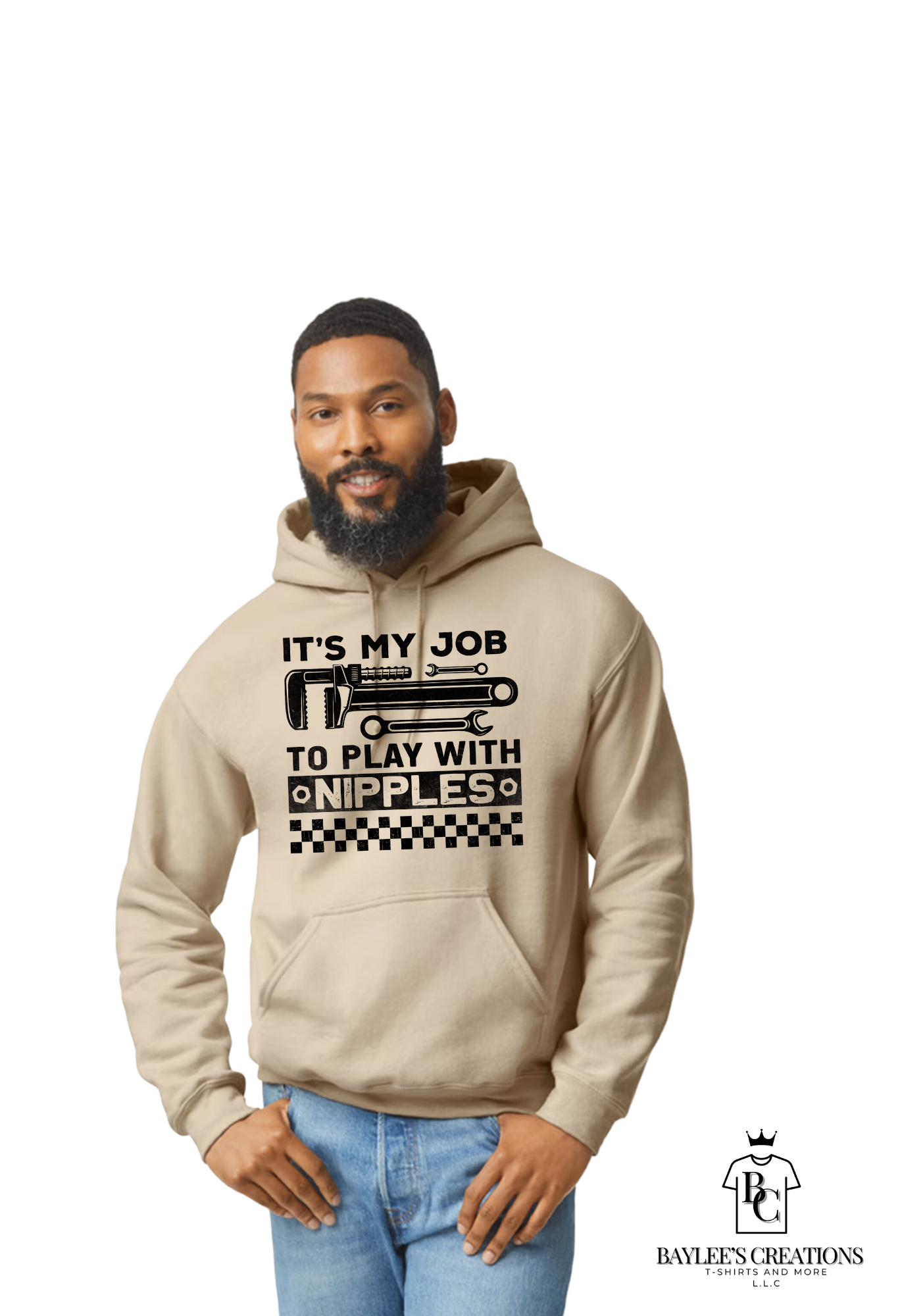 I like to play with nipples-mens plumber hoodie funny for him