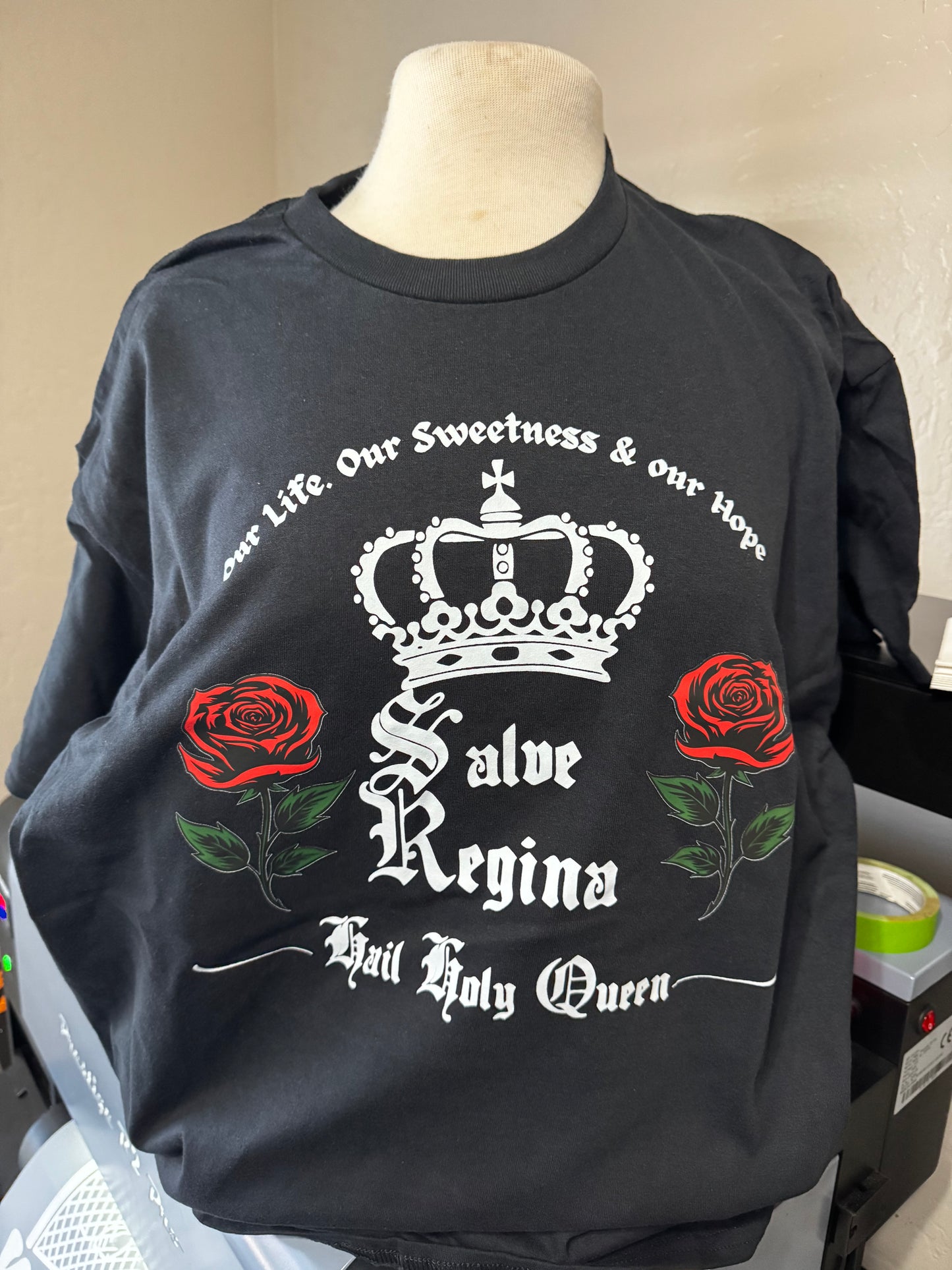 Salve Regina unisex t shirt catholic faith tee