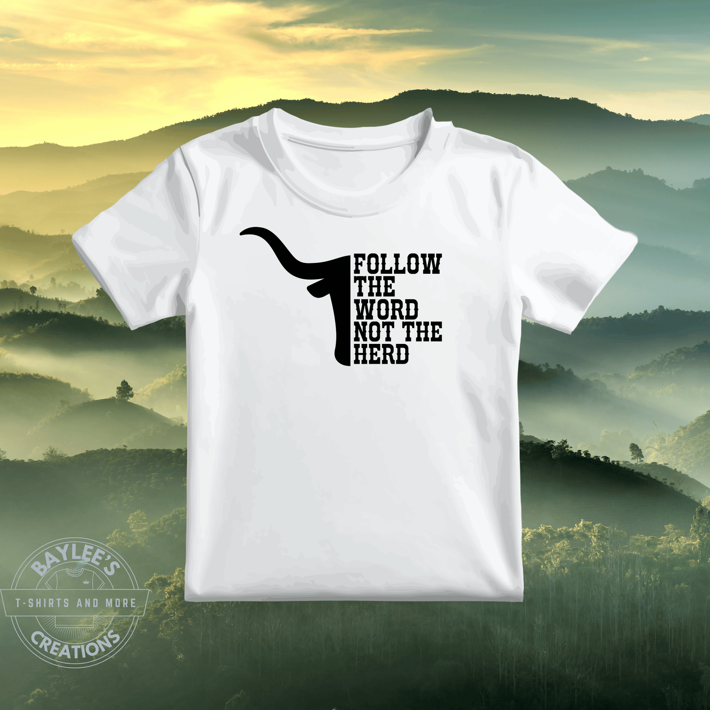 Follow The Word Not the Herd Christian T shirt
