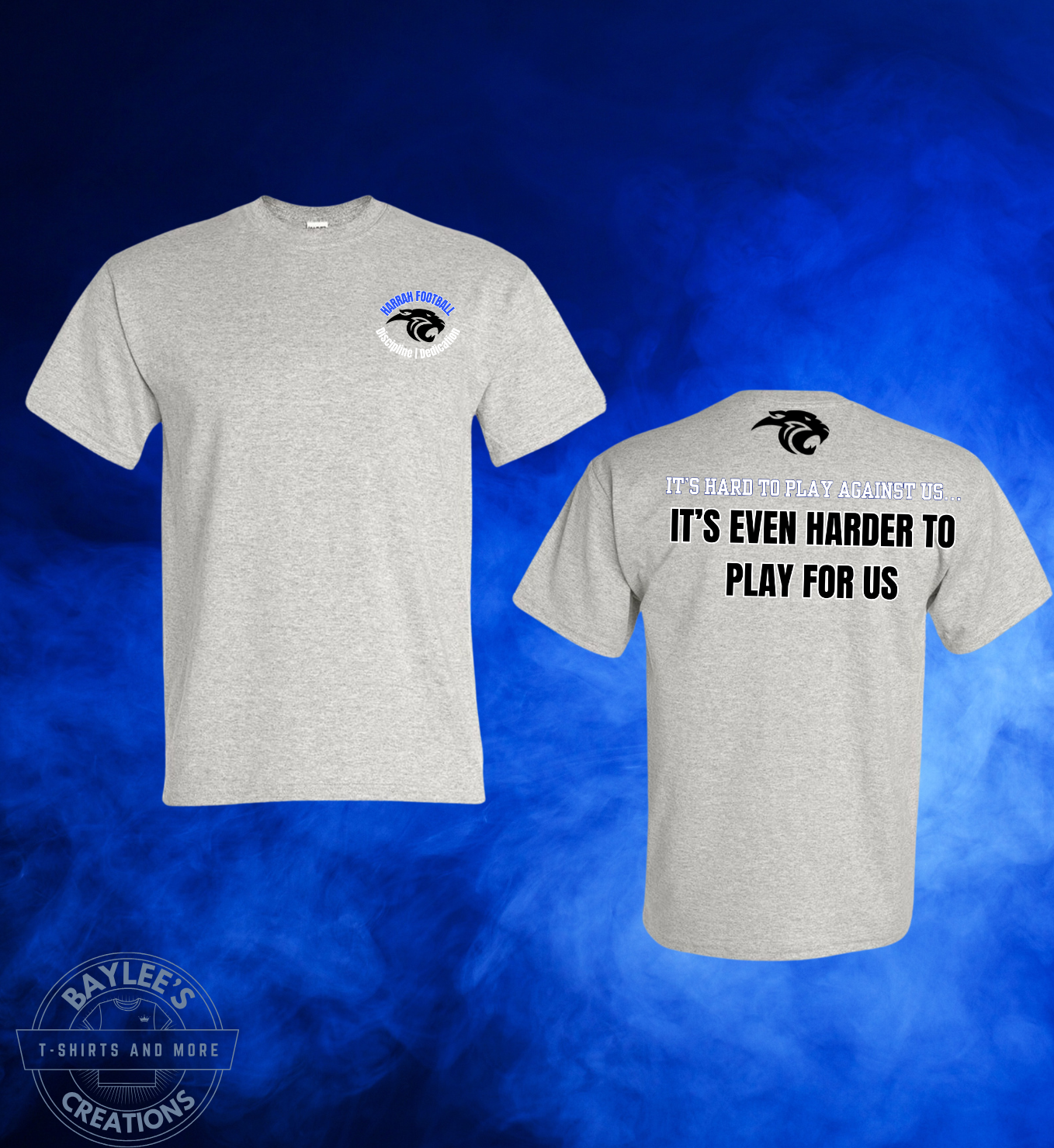 Harrah Football Unisex Tee Shirt - Baylee's Creations T-Shirts and More