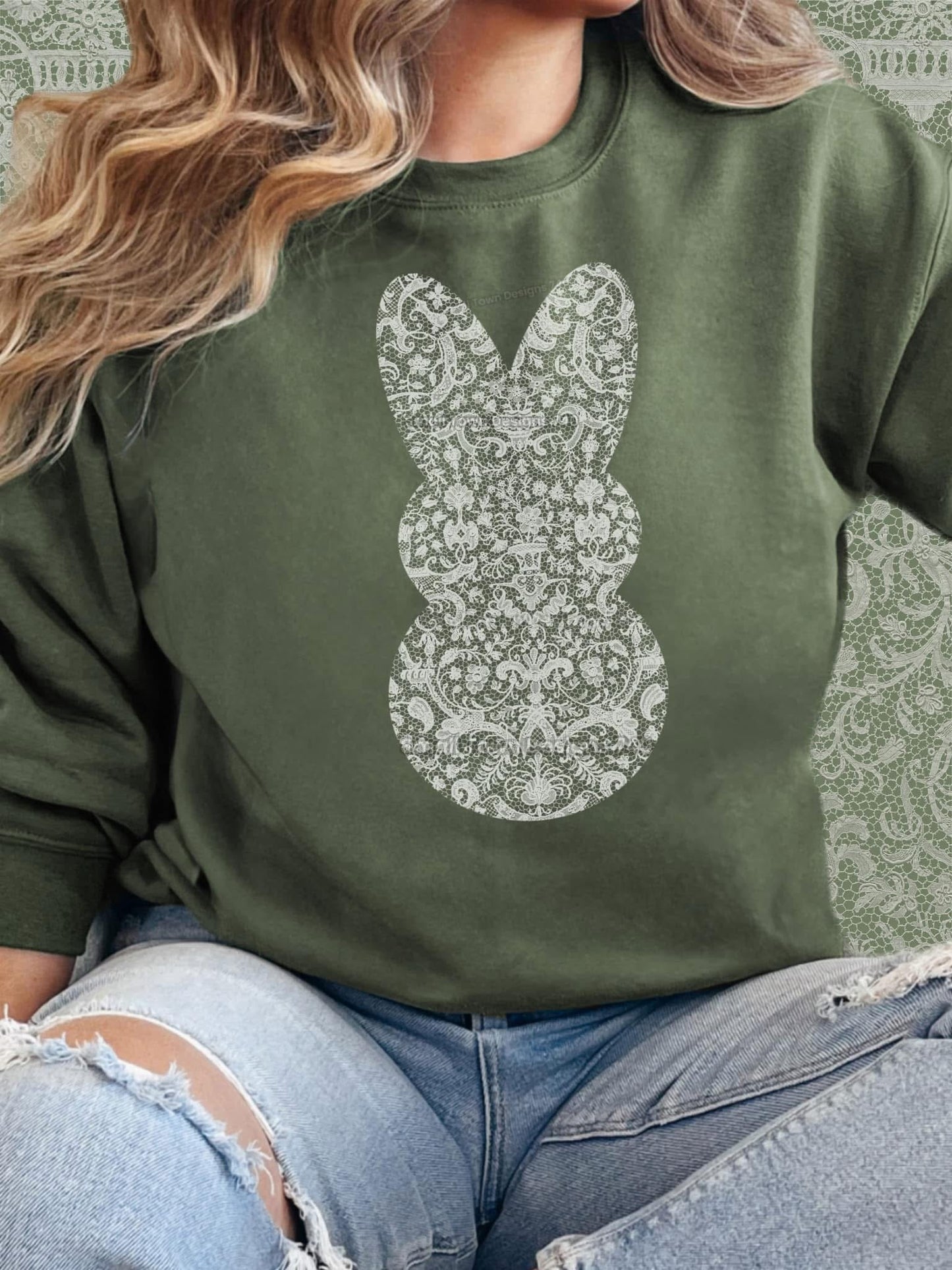 Lacey Bunny-Womens Sweatshirt
