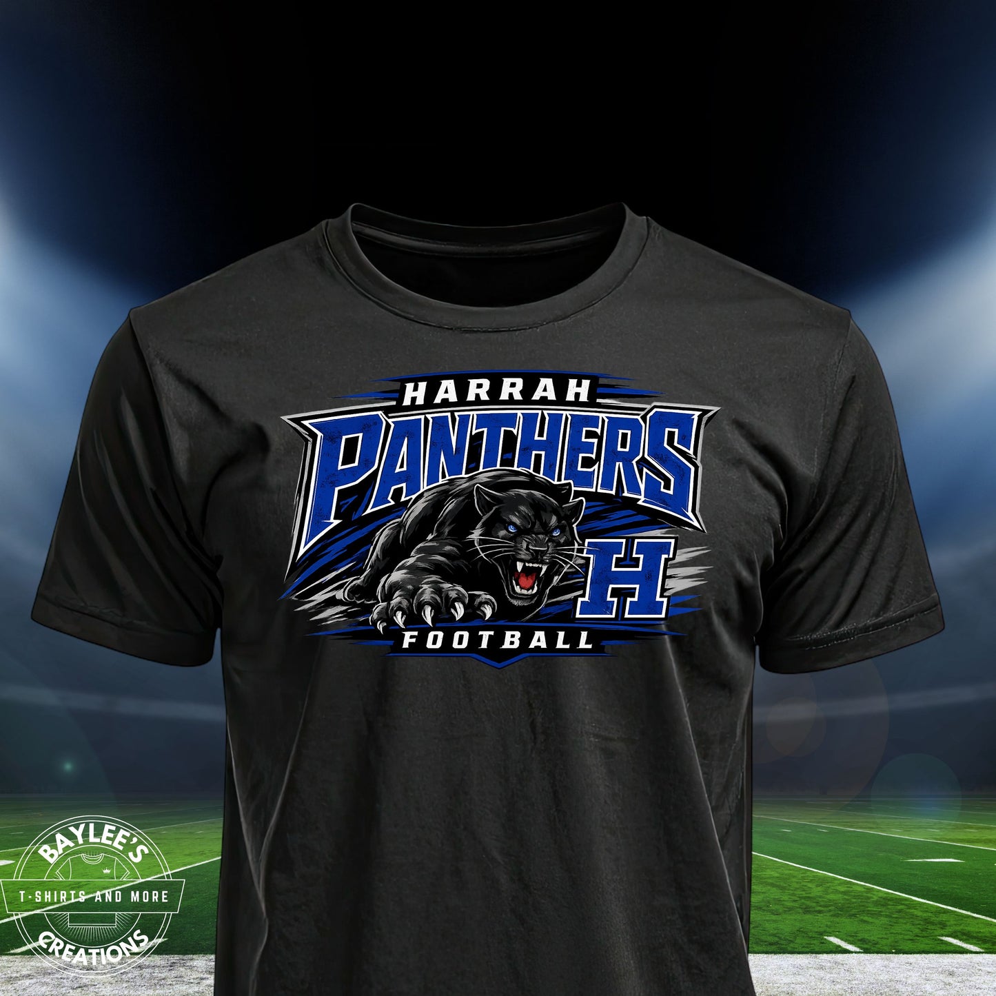 Harrah Panthers Football Unisex T Shirt