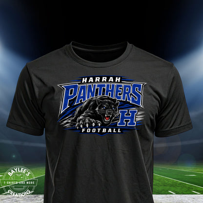 Harrah Panthers Football Unisex T Shirt