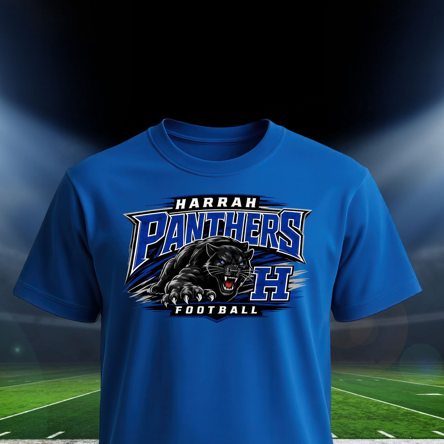 Harrah Panthers Football Unisex T Shirt
