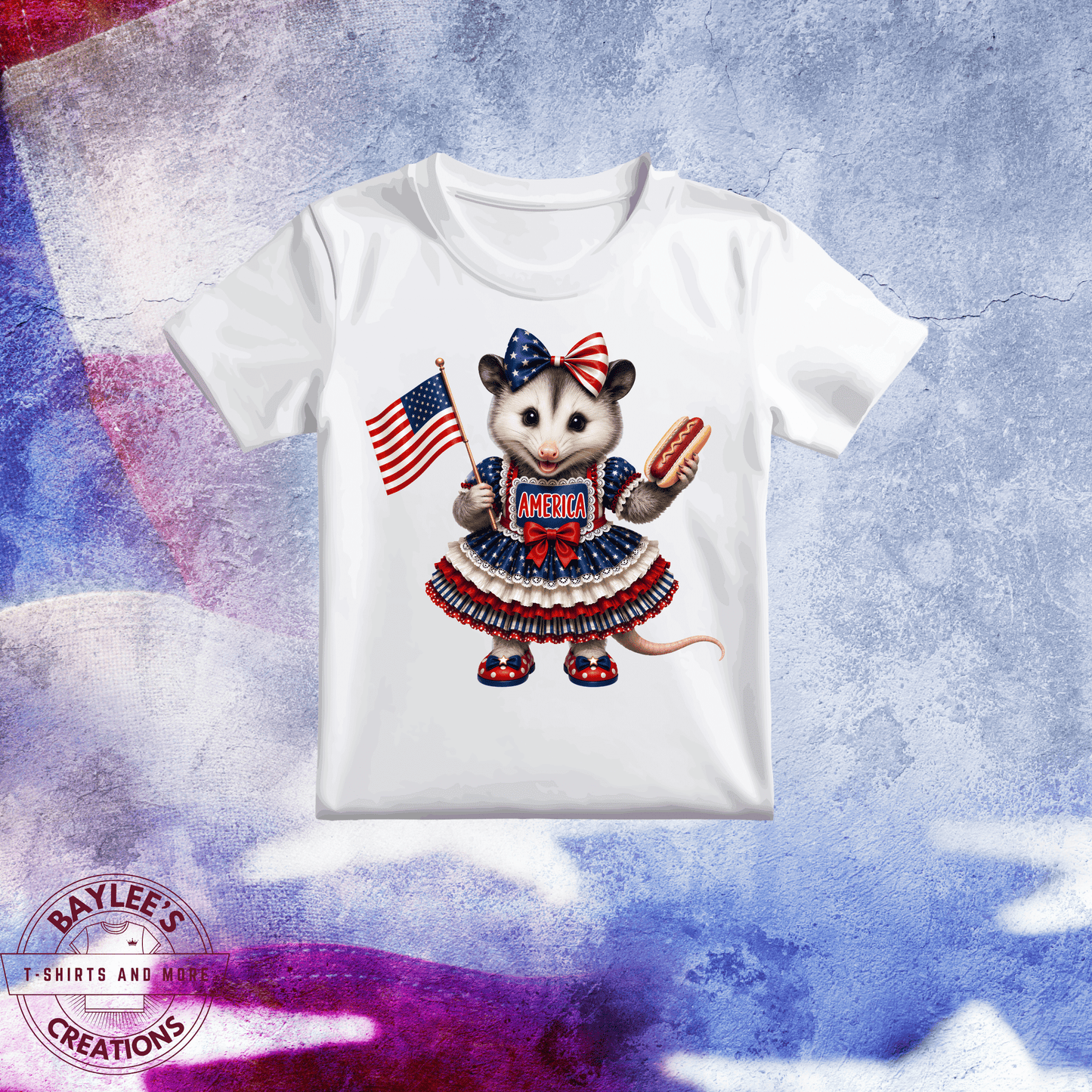 America 250th opossum patriotic unisex t shirt