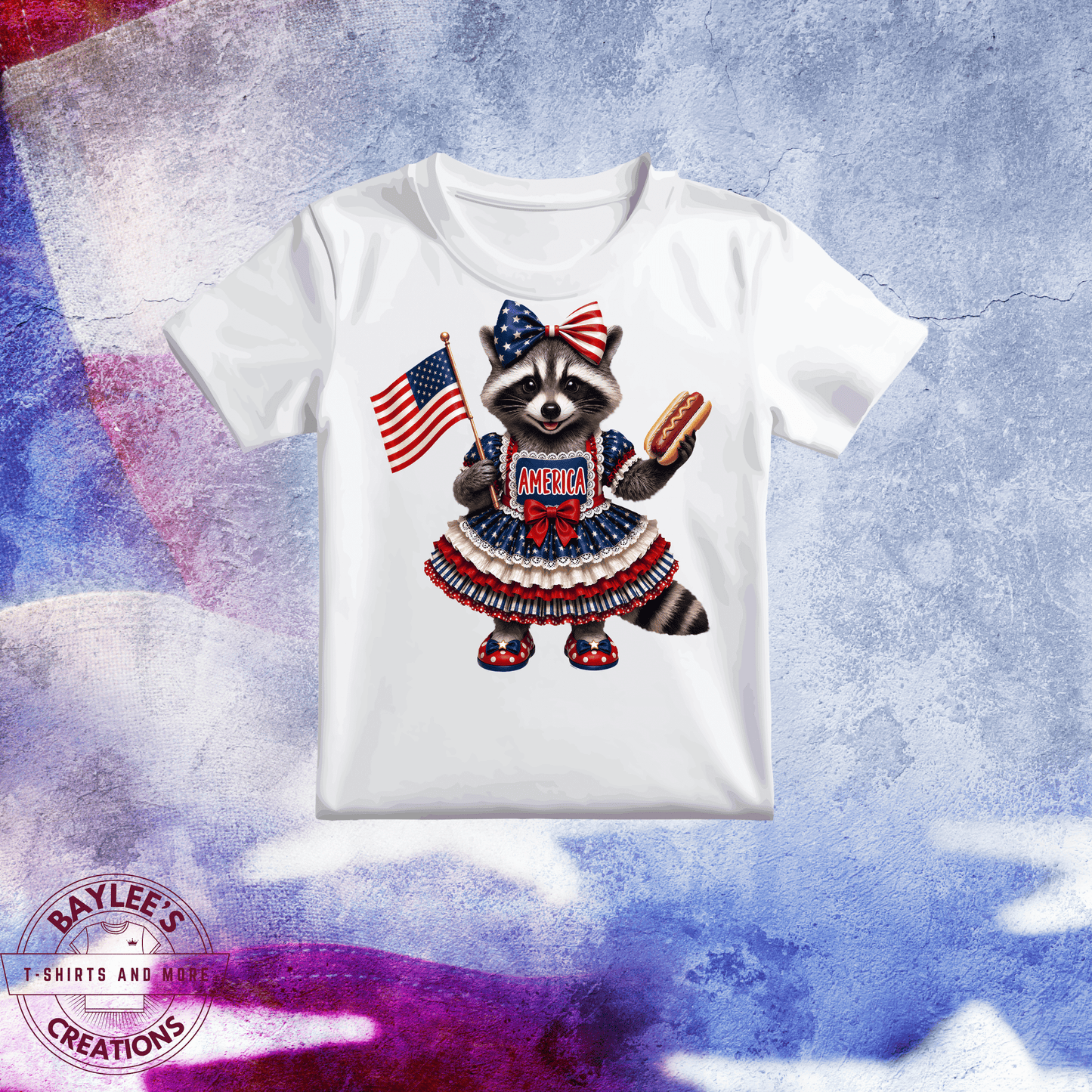 America 250th raccoon patriotic unisex t shirt