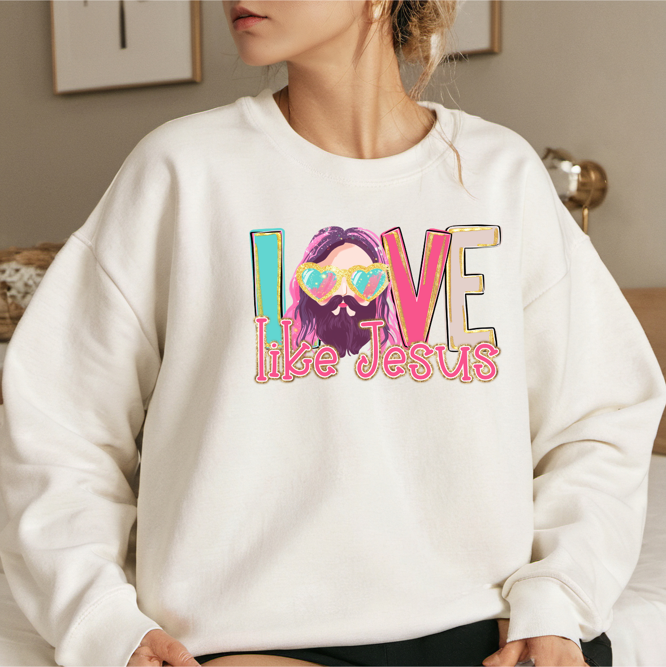 Love Like Jesus-Womens Sweatshirt