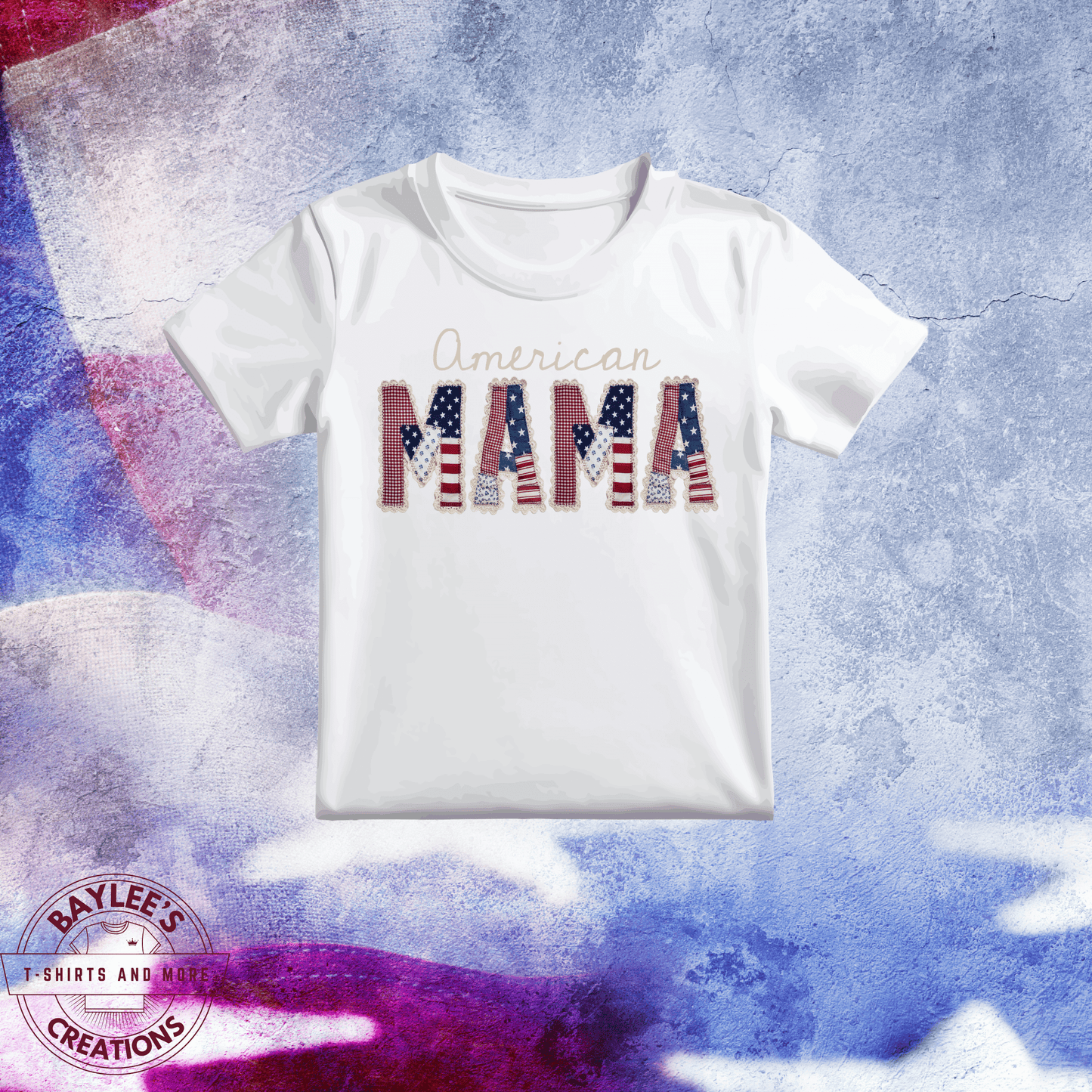 America 250th  Patriotic American Mama Unisex T Shirt