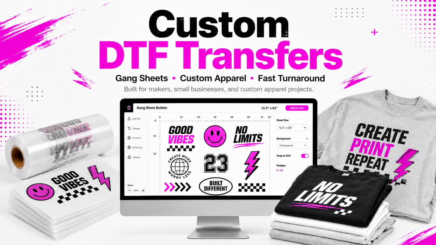 Upload Your Custom DTF Gang Sheet