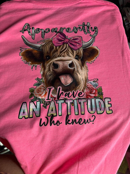 Pink custom t shirt with beautiful design showcasing full color capability