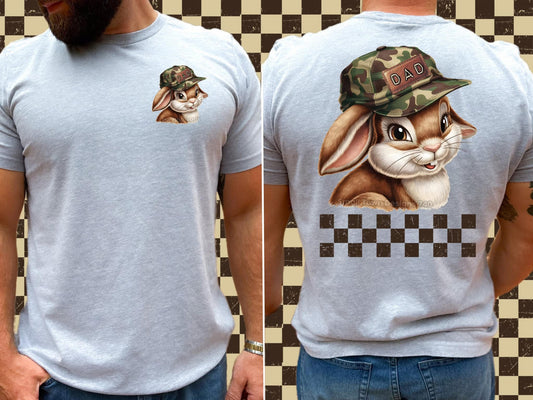 Dad Bunny-Men’s Tee - Baylee's Creations T-Shirts and More