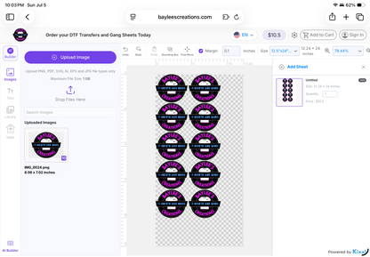 Build Your Custom DTF Gang Sheet