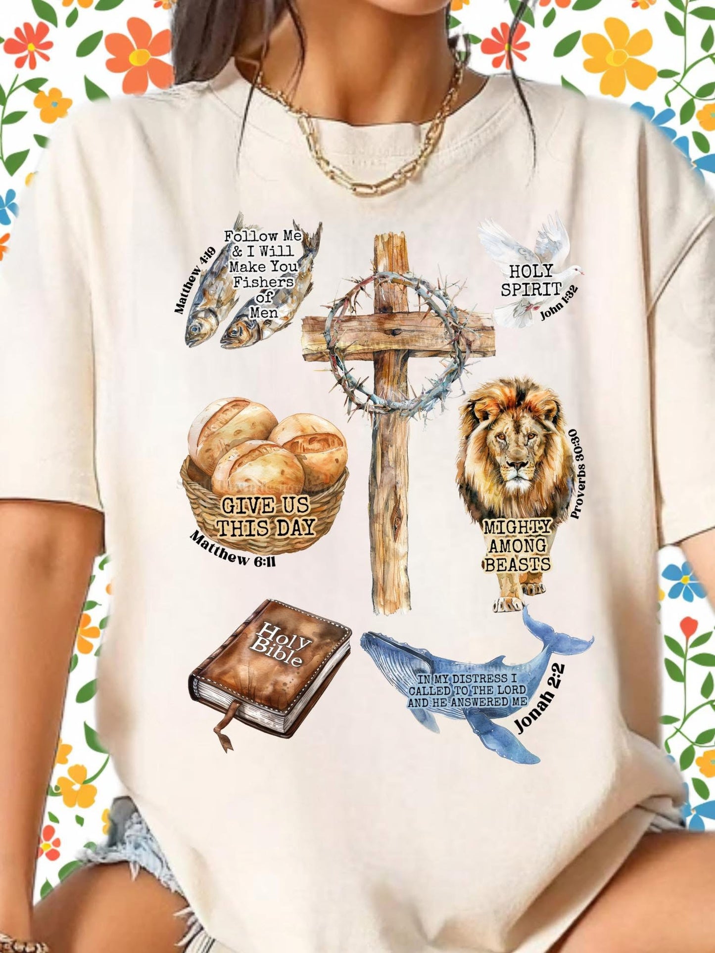 Symbols of Faith T Shirt Faith Tee