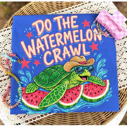 Watermelon Crawl funny tee t shirt unisex