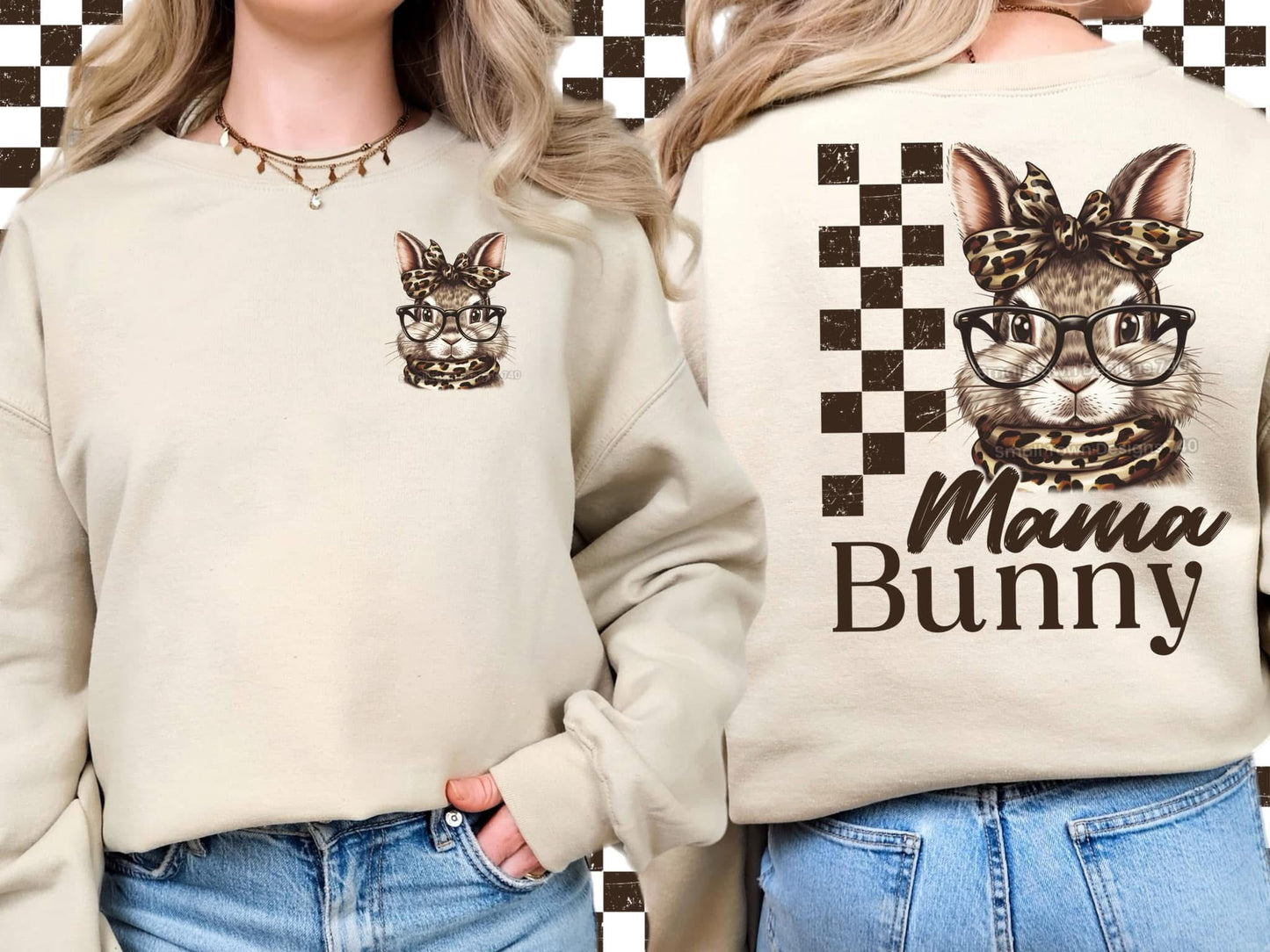 Mama Bunny-Womens Sweatshirt