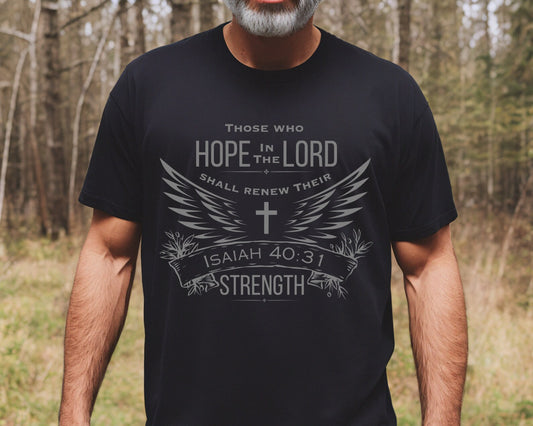ISA 40:31 Scripture Faith Tee Unisex - Baylee's Creations T-Shirts and More