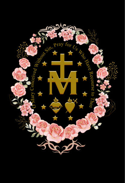 Immaculate Conception Medal Sweatshirt - Baylee's Creations T-Shirts and More