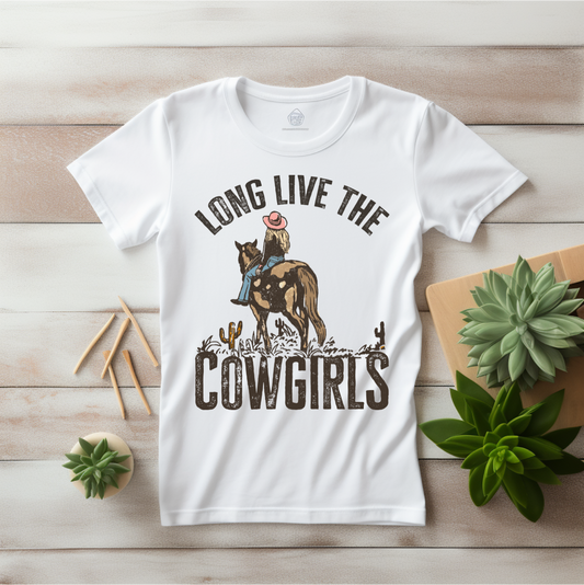 Long Live the Cowgirls-Womens Tee - Baylee's Creations T-Shirts and More