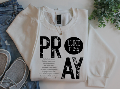 Lords Prayer Sweatshirt Faith Unisex