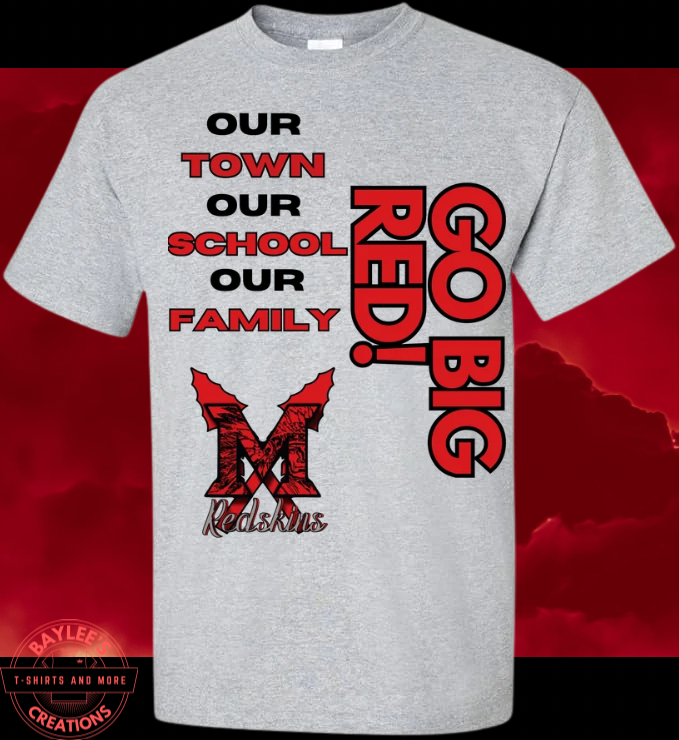 Mcloud Redskins Unisex Tee Shirt - Baylee's Creations T-Shirts and More