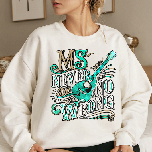 Miss never do no wrong-Womens Sweatshirt - Baylee's Creations T-Shirts and More