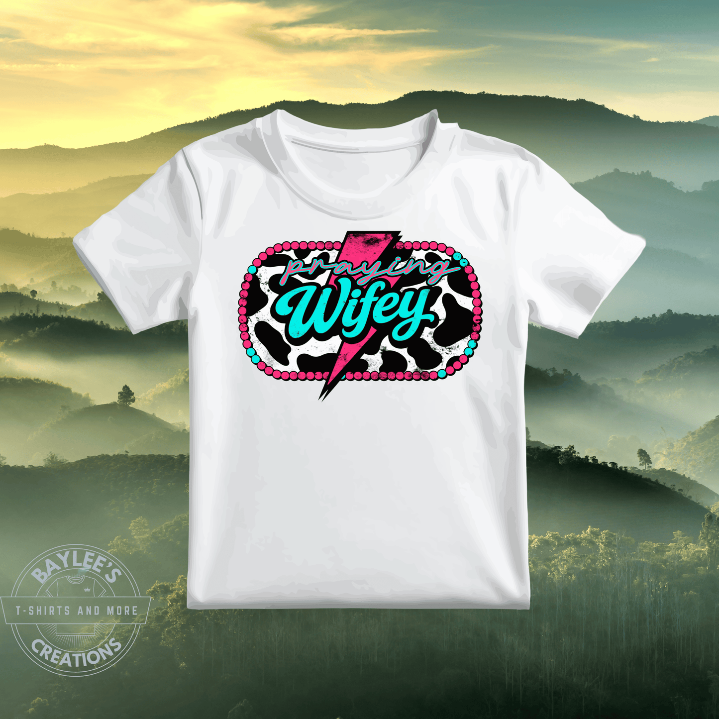 Praying Wifey Christian T Shirt