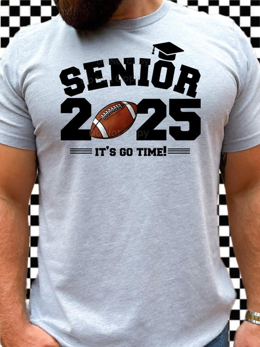 Senior 2025 Football-Unisex Tee Shirt - Baylee's Creations T-Shirts and More