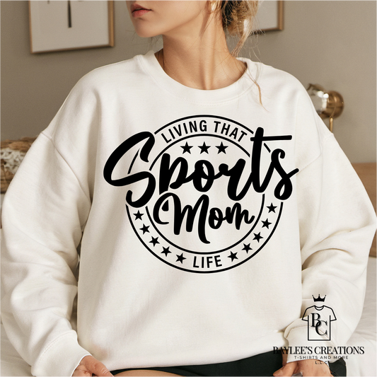Sports Mom-Womens Sweatshirt - Baylee's Creations T-Shirts and More