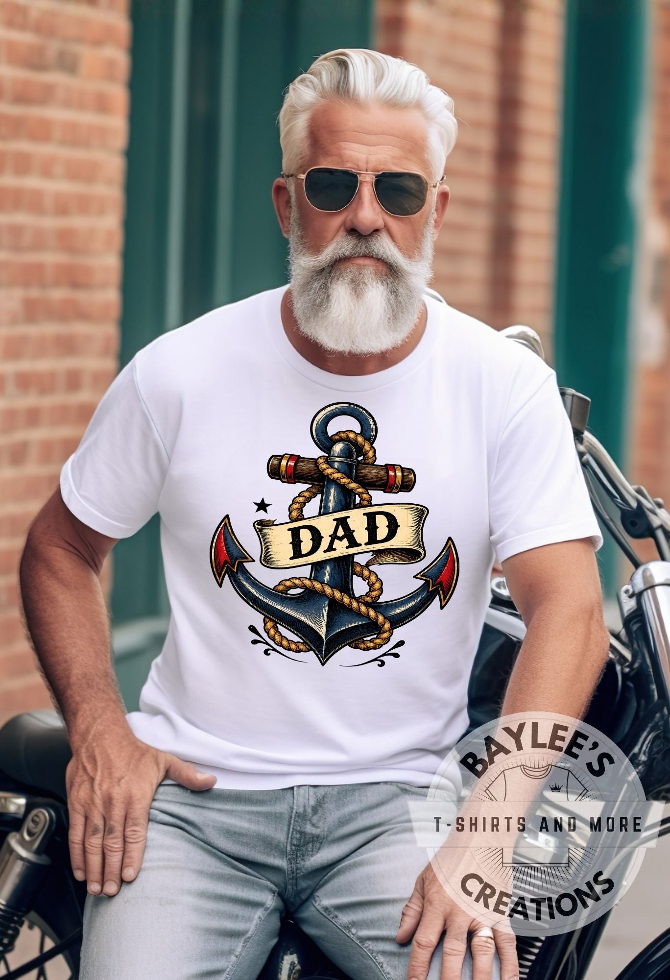 Dad Anchor Mens Tee Father’s Day T Shirt