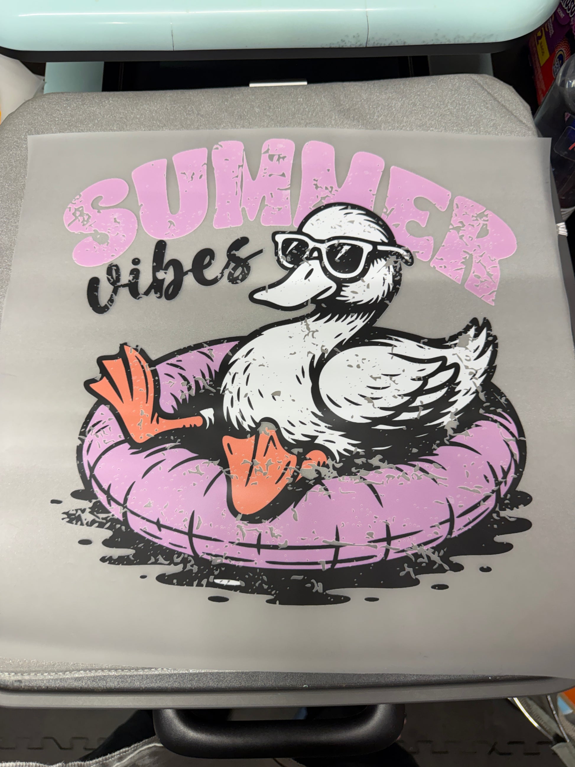 Summer Vibes Duck DTF Transfer