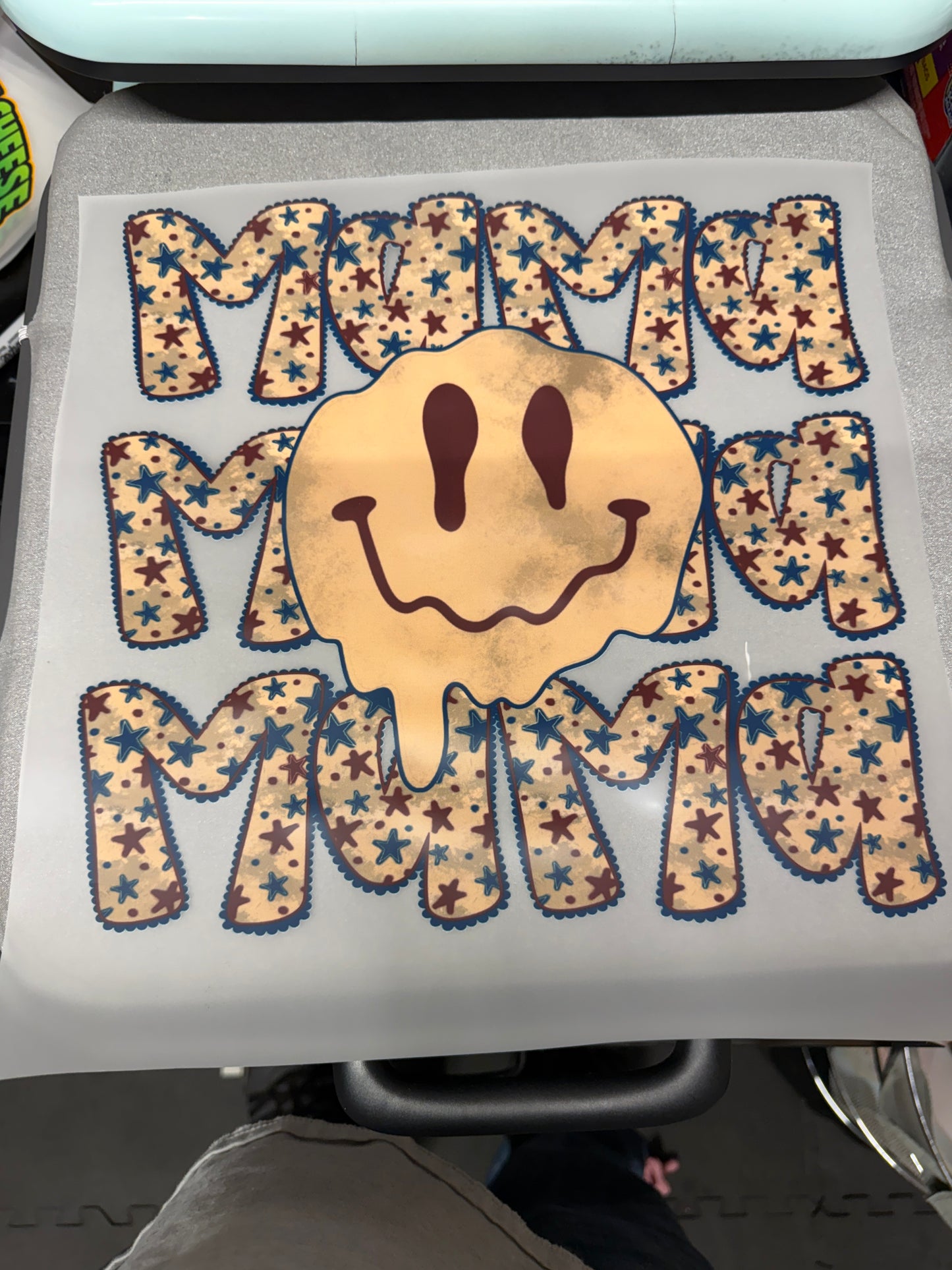 Mama Mama Mama Smiley DTF Transfer