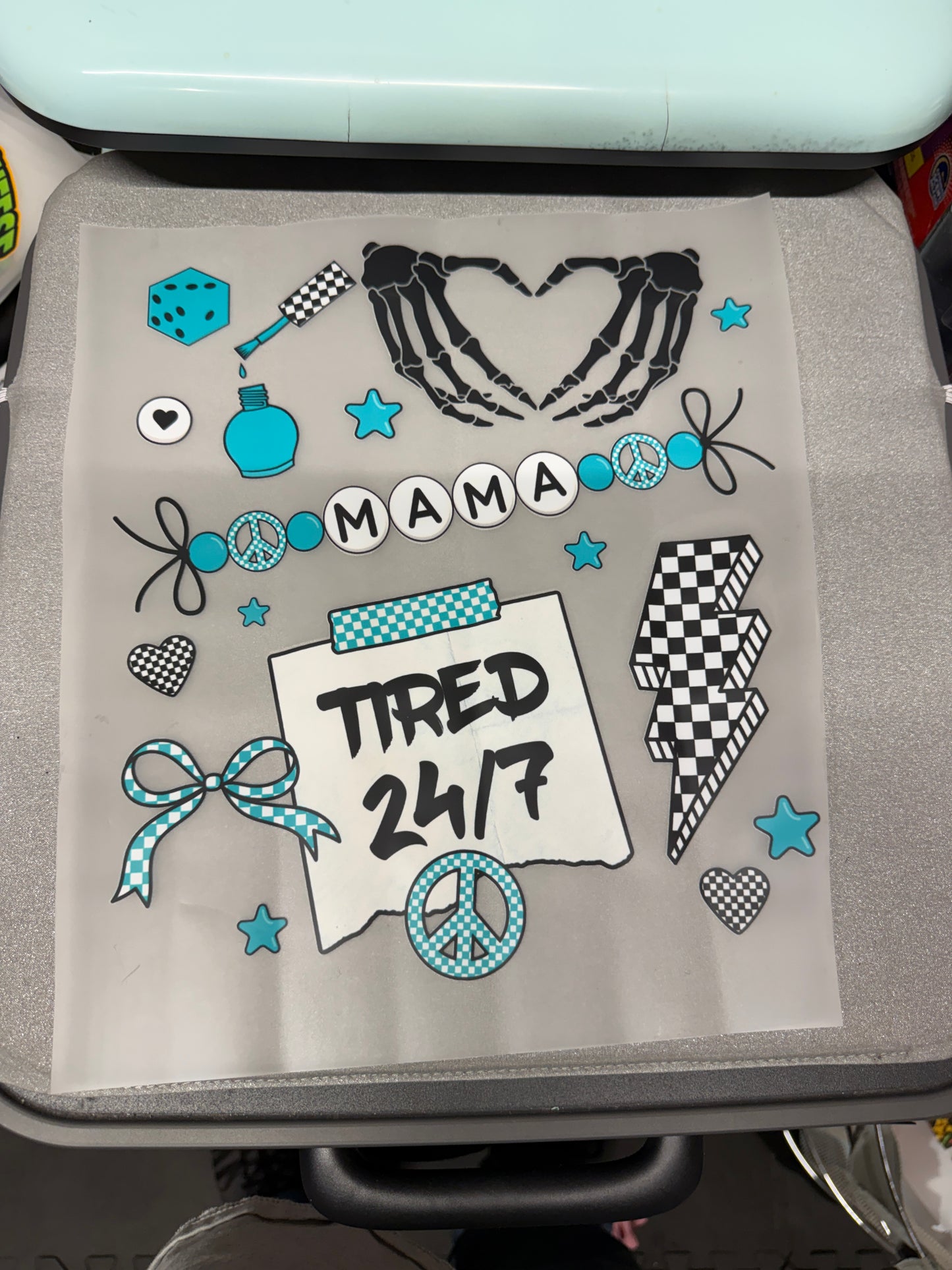 Mama Tired 24/7 DTF Transfer