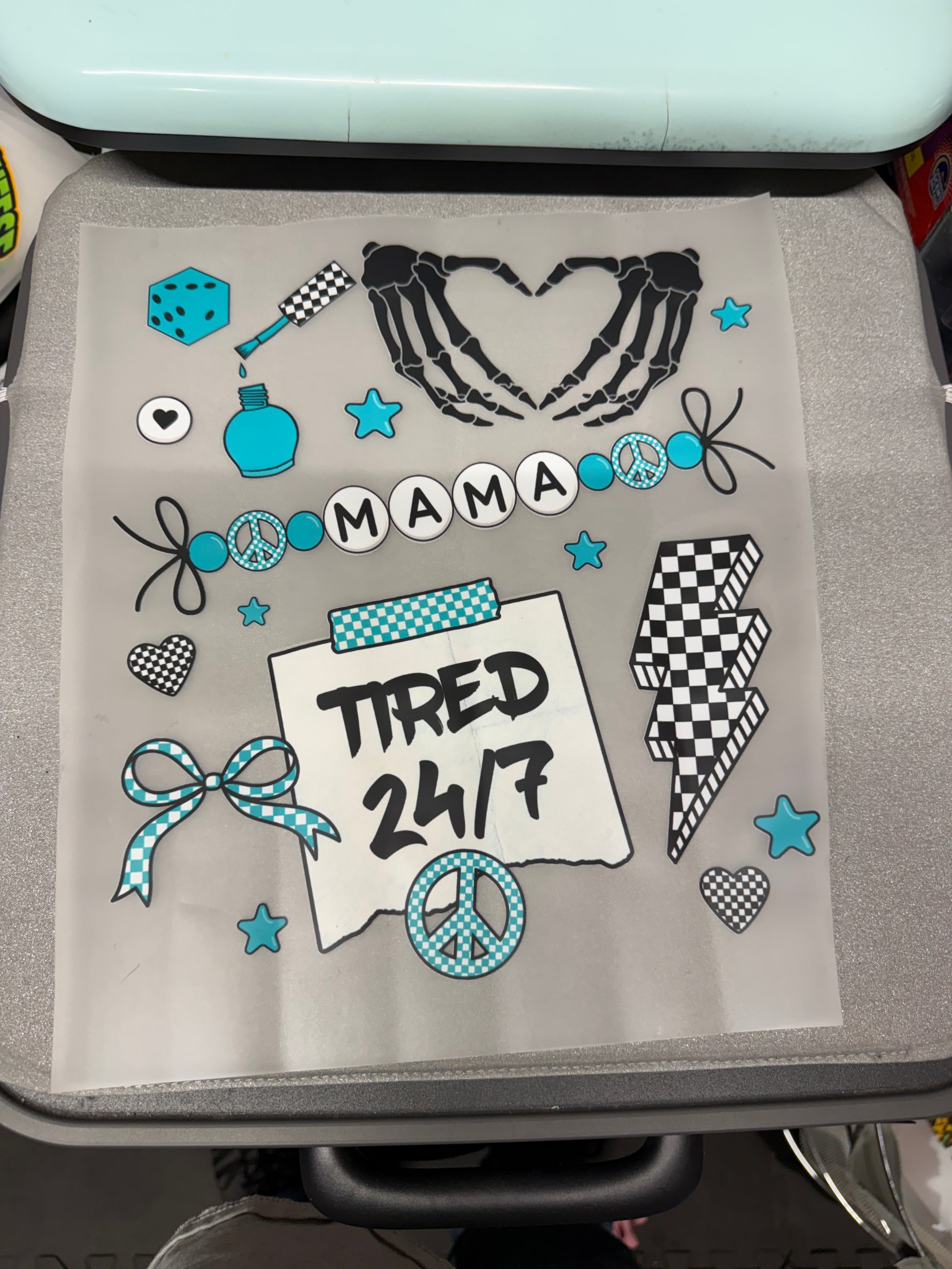 Mama Tired 24/7 DTF Transfer