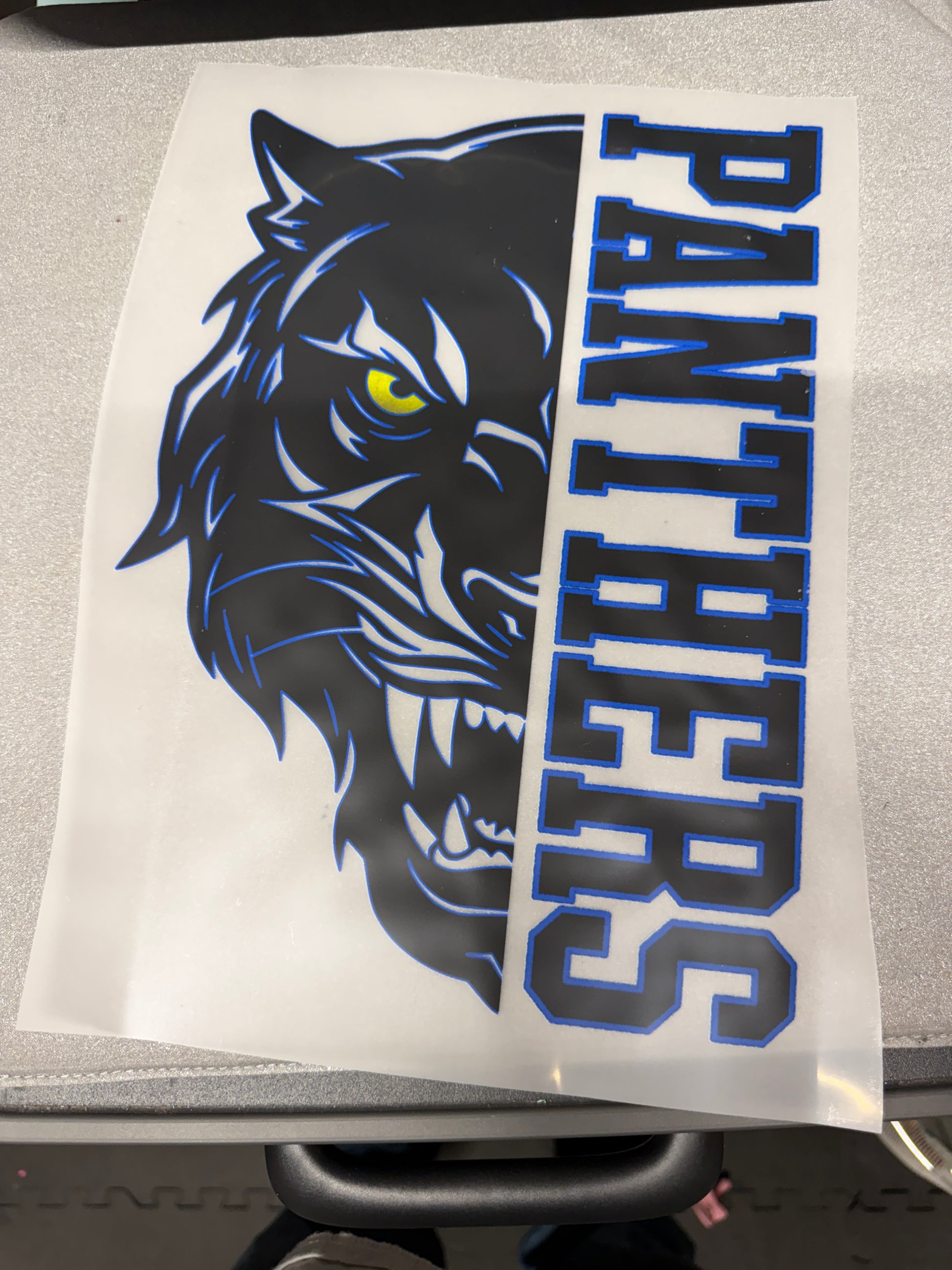 Panthers Split Mascot DTF Transfer
