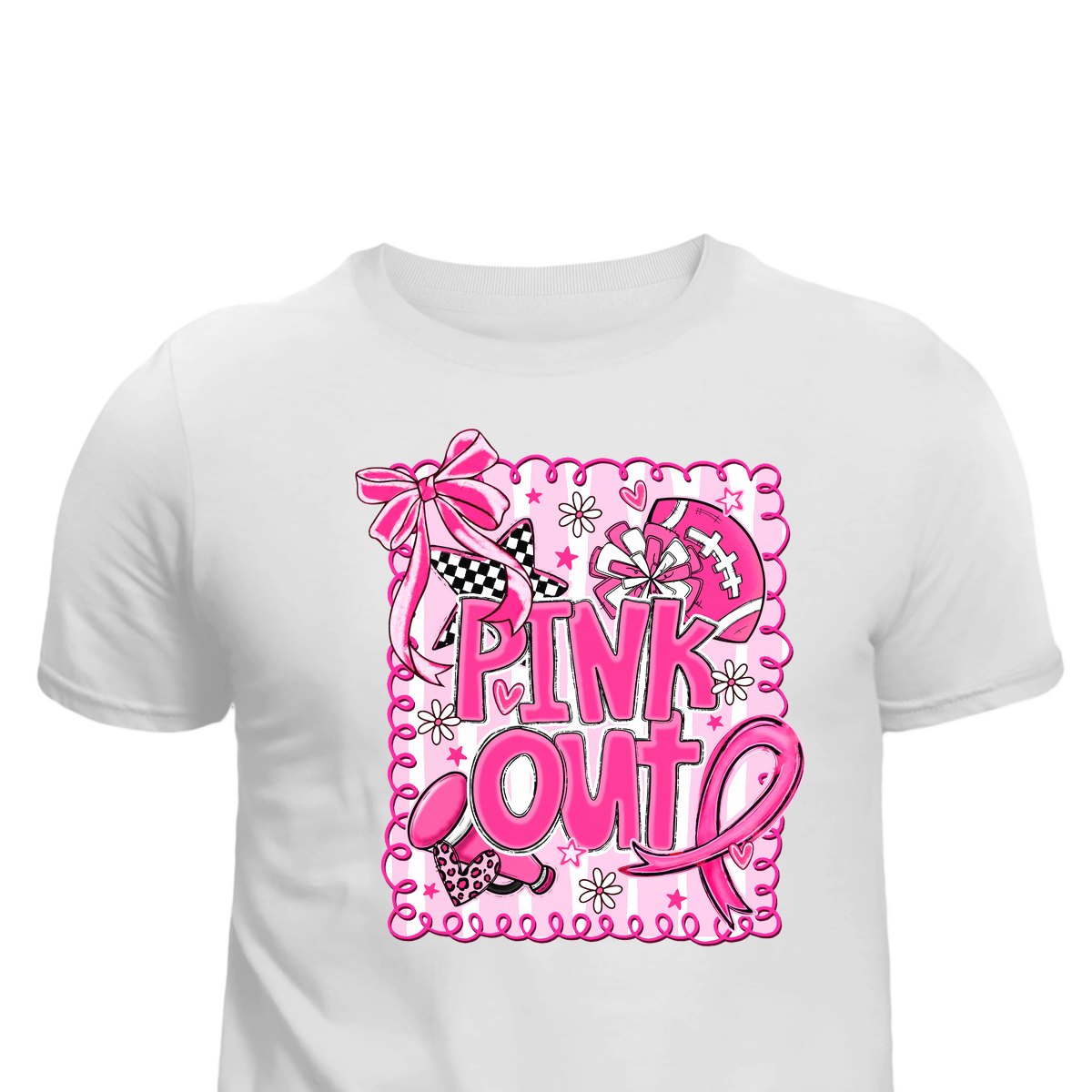 Football Sports Breastcancerfootballbow Unisex T Shirt