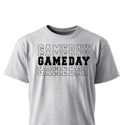 Football Game Day Game Unisex T-Shirts on ash gray shirt by Baylee's Creations