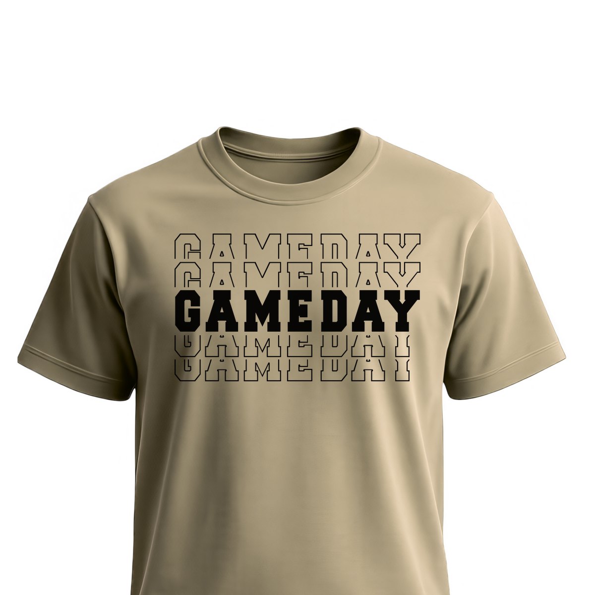 Football Game Day Game Unisex T-Shirts on sand shirt by Baylee's Creations