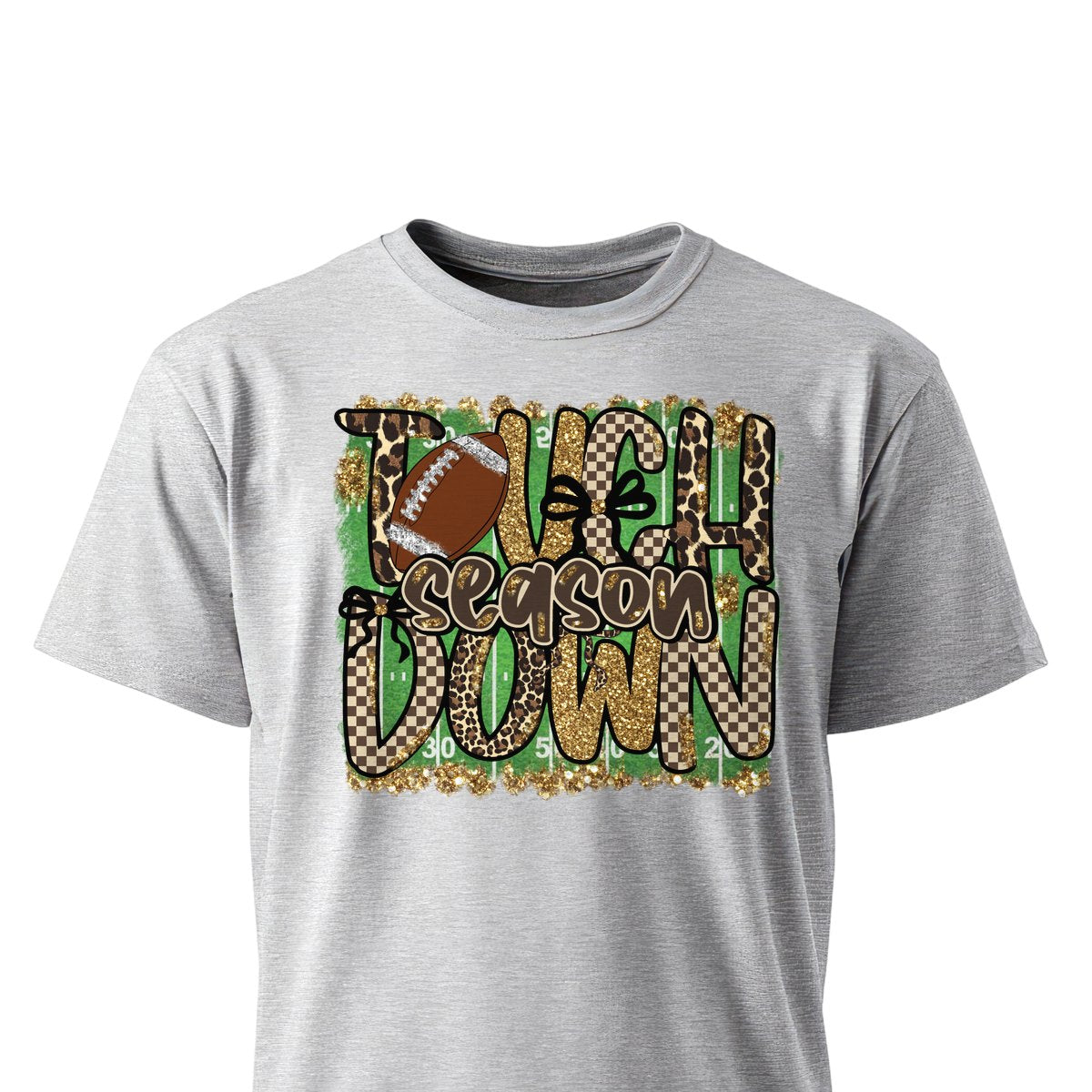 Touchdown Season Unisex T-Shirts on ash gray shirt by Baylee's Creations
