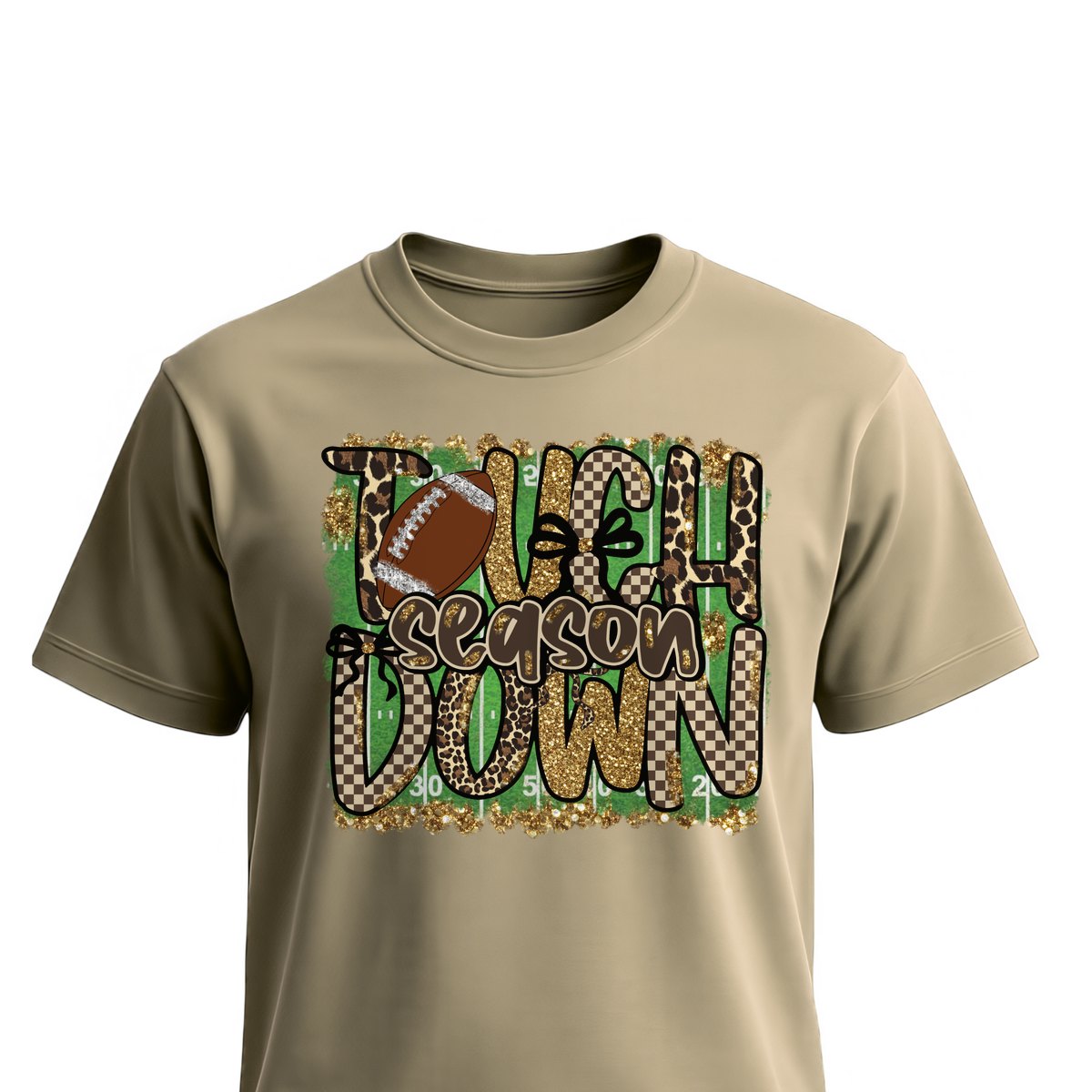 Touchdown Season Unisex T-Shirts on sand shirt by Baylee's Creations