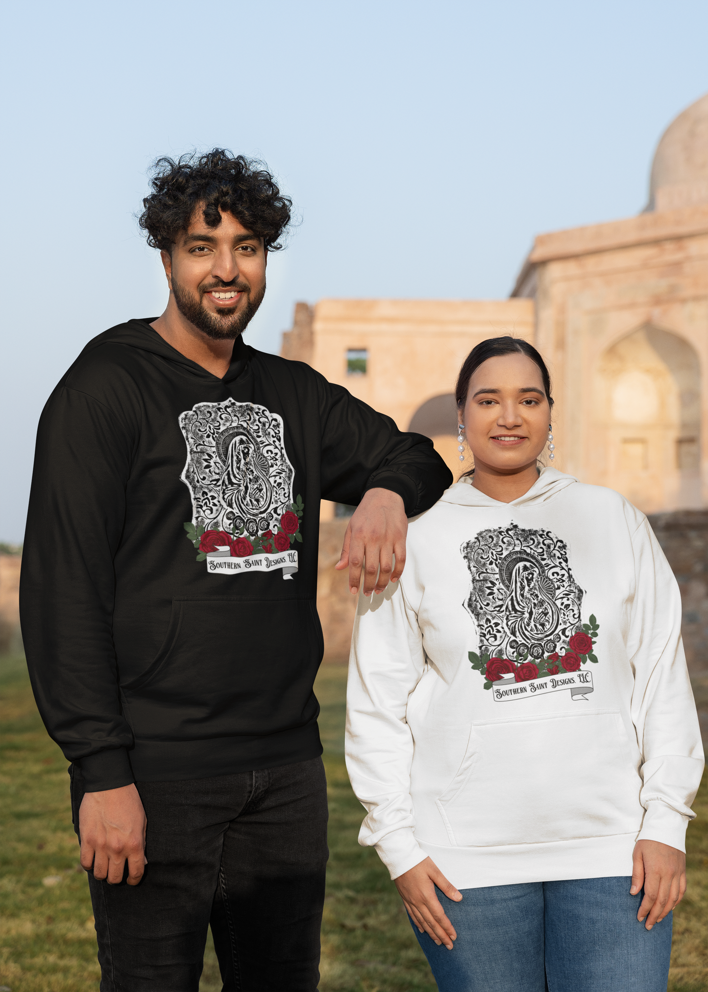 Madonna and Child Jesus-Southern Saints Design Unisex Hoodie