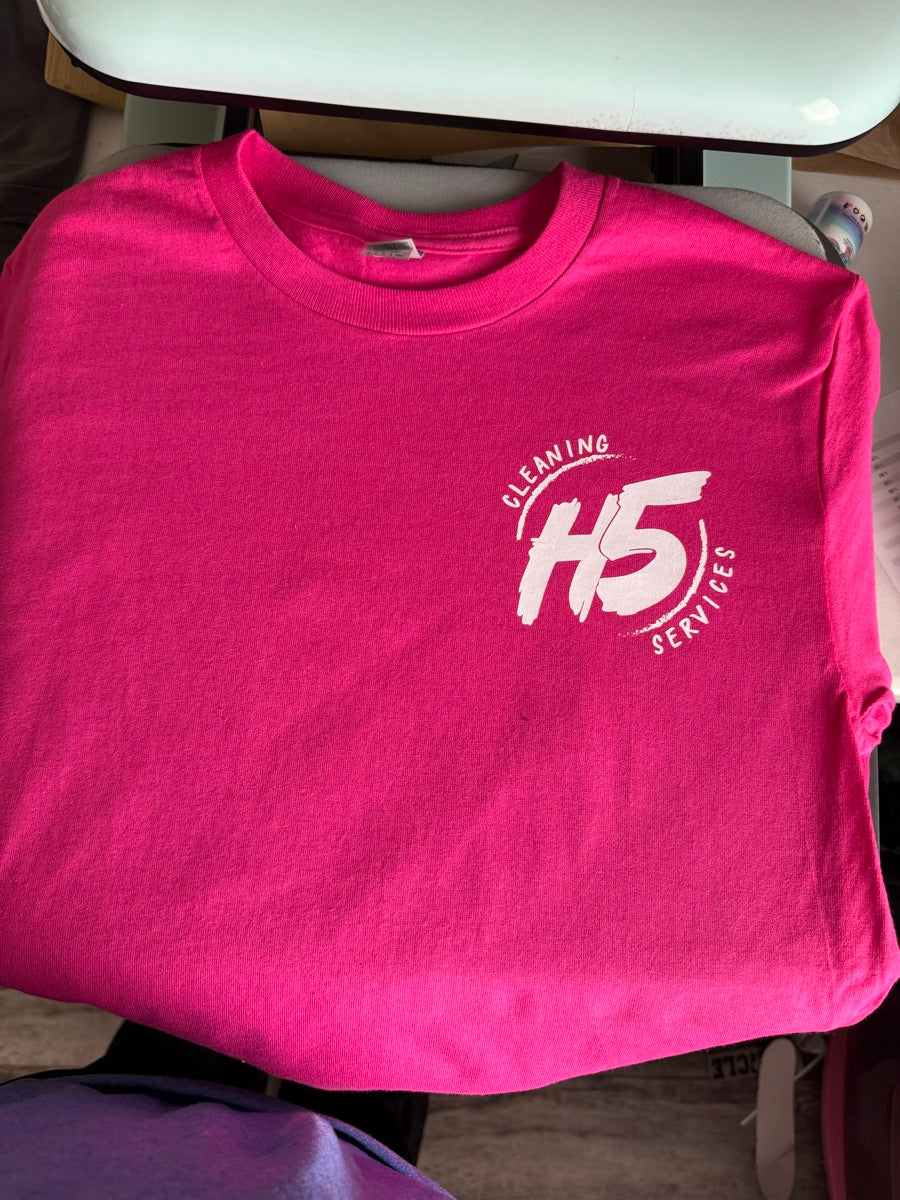 Completed H5 Cleaning Services apparel order