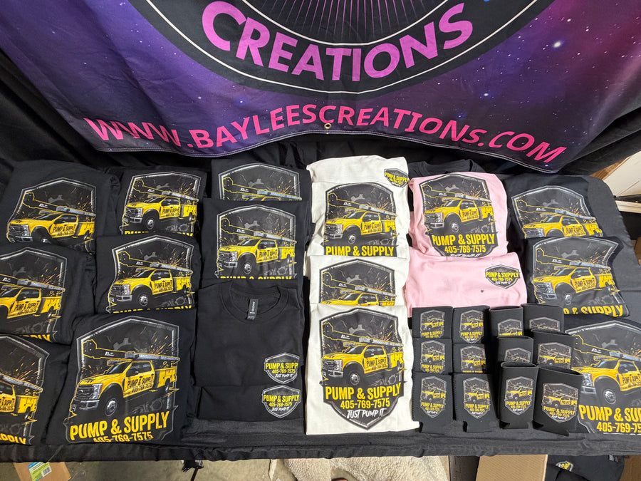 Completed Pump and Supply business apparel order
