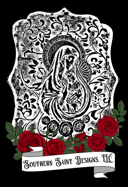 Madonna and Child Jesus-Southern Saint Designs Unisex T-Shirt