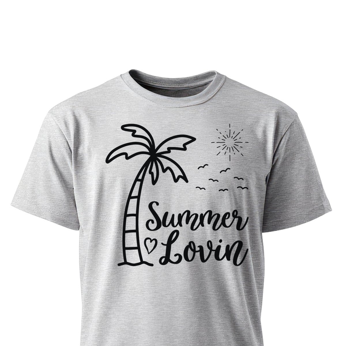 Summer Lovin Women's T-Shirts on ash gray shirt by Baylee's Creations