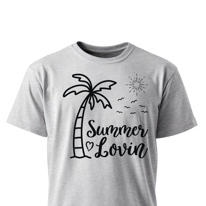 Summer Lovin Women's T-Shirts on ash gray shirt by Baylee's Creations
